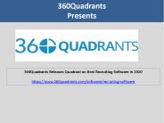 360Quadrants Releases Quadrant on Best Recruiting Software in 2020