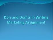 How To Prepare Best Marketing Assignment