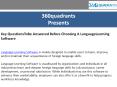 Key QuestionsToBe Answered Before Choosing A Language Learning Software PowerPoint PPT Presentation