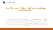 Can Metabolic Testing Help You Reach Your Fitness Goals