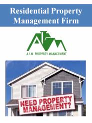 Residential Property Management Firm