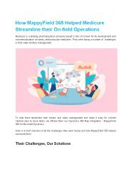 How MappyField 365 Helped Medicure Streamline their On-field Operations