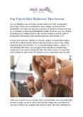Top Tips to Hair Makeover This Season PowerPoint PPT Presentation