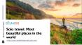Solo travel: most beautiful places in the world PowerPoint PPT Presentation