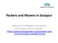 AarKay Packers and Movers Sarjapur Road, Bangalore PowerPoint PPT Presentation