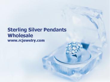 Sterling Silver Pendants Wholesale - RCjewelry.com