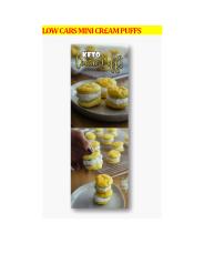Low Carb Mini Cream Puffs