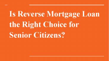 All About Reverse Mortgage