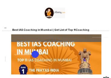 List of Best IAS coaching Center in Mumbai