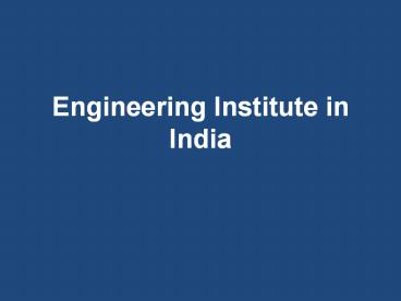 Engineering Institute in India - MITAOE