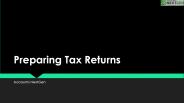 Preparing Tax Returns