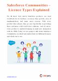 Salesforce Communities – Licence Types Explained PowerPoint PPT Presentation
