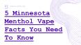 5 Minnesota Menthol Vape Facts You Need To Know PowerPoint PPT Presentation