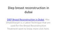 DIEP Flap Breast Reconstruction dubai