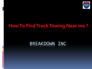 Truck Towing Near me