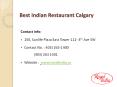 Best Indian Restaurant Calgary PowerPoint PPT Presentation