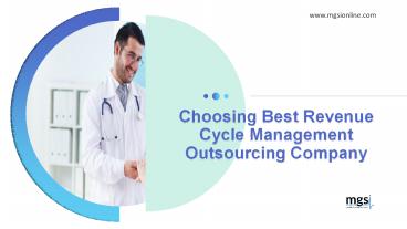 Choosing Best Revenue Cycle Management Outsourcing Company