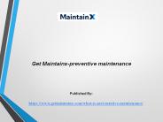 preventive maintenance