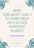 How the Best 1-on-1 Tutors Help Inculcate Positive Habits PowerPoint PPT Presentation