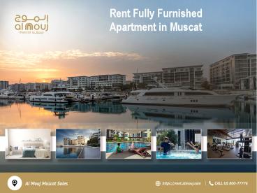 Rent Fully Furnished Apartment in Muscat