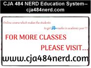 CJA 484 NERD Education System--cja484nerd.com