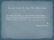 Simple Guide To Safe Web Browsing