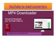 youtube to mp4 converters