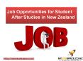 Job Opportunities for Student After Studies in New Zealand PowerPoint PPT Presentation