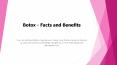 Botox - Facts and Benefits PowerPoint PPT Presentation