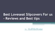 Best Loveseat Slipcover