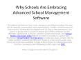 Why Schools Are Embracing Advanced School Management Software PowerPoint PPT Presentation