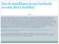Facebook helpdesk neem contact op met een voor u betere online service PowerPoint PPT Presentation