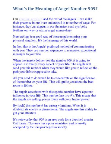 What’s the Meaning of Angel Number 909?