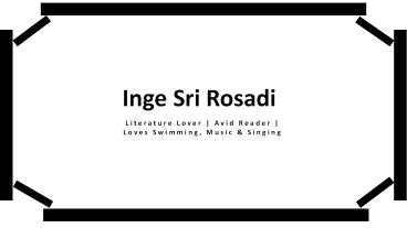 Inge Sri Rosadi - Business Oriented Lady From Dawsonville, Georgia