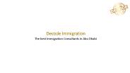 Decode Immigration