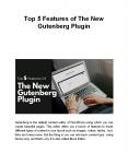 Top 5 Features of The New Gutenberg Plugin PowerPoint PPT Presentation