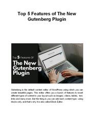 Top 5 Features of The New Gutenberg Plugin