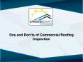 Dos and Don’ts of Commercial Roofing Inspection PowerPoint PPT Presentation