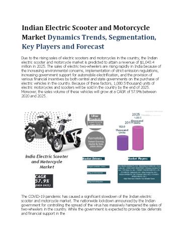 India Electric Scooter and Motorcycle Market Market In-depth Analysis ...
