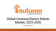 Global Cartesian/Gantry Robots Market, 2015-2026