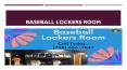 Baseball Lockers Room PowerPoint PPT Presentation