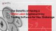 The Benefits of Having a White Label Cryptocurrency Trading Software for Your Brokerage PowerPoint PPT Presentation