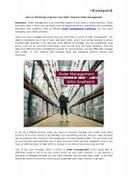 How to Effectively Improve Your Multi-Channel Order Management (1)