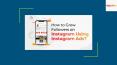 How To Grow Followers On Instagram Using Instagram Ads - DigiChefs PowerPoint PPT Presentation