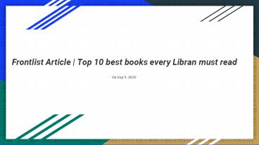 Top 10 best books every Libran must read