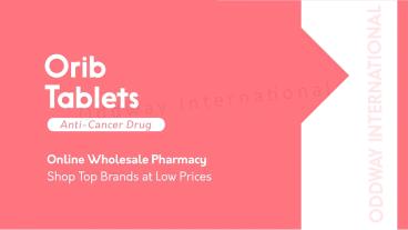 Buy Orib 200mg Tablet at wholesale price from India