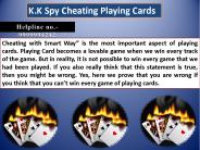 Spy cheating playing cards in India|