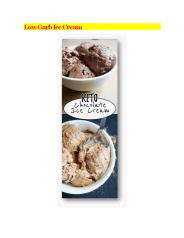 Low Carb Ice Cream