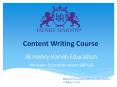 best creative writing course PowerPoint PPT Presentation