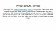 Strategic consulting services in India - Genpro Research
